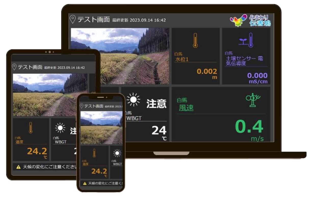 みまわり伝書鳩は、シンプルで使いやすい画面設計です